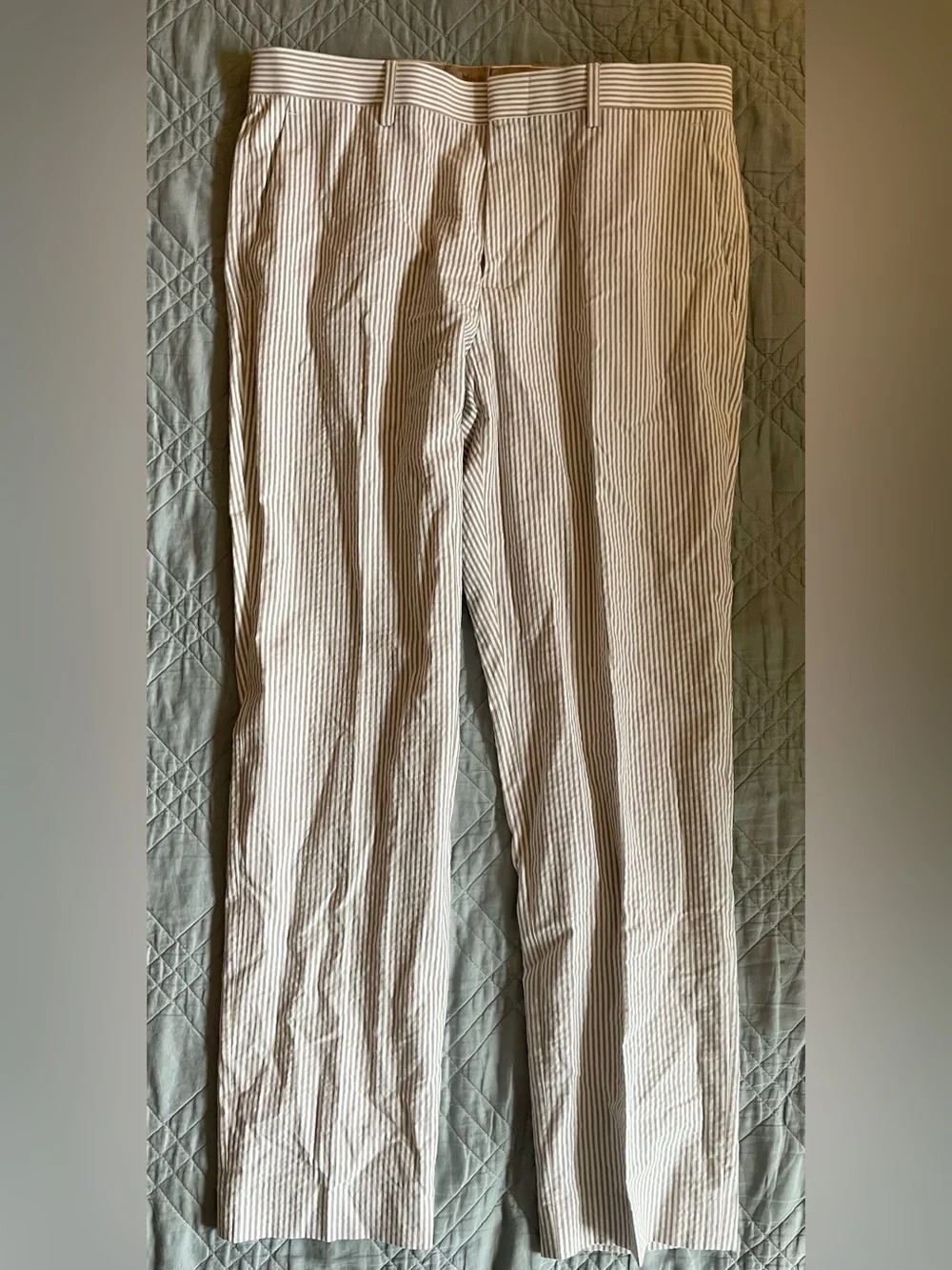 J. CREW Ludlow Slim-fit suit pant in cotton seersucker Size 31 NWD $218 CR095